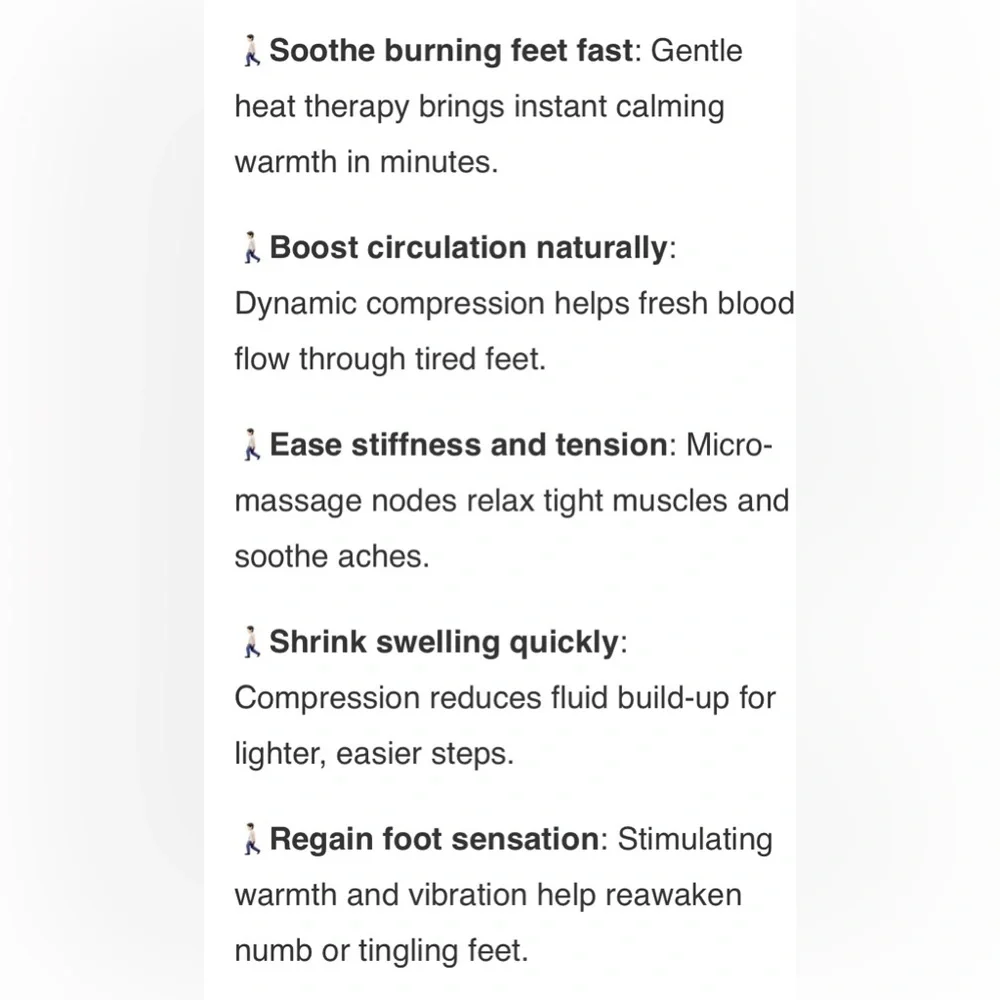 Cordless ankle & foot heated massager to ease pain, increase circulation NIB - Picture 3 of 10